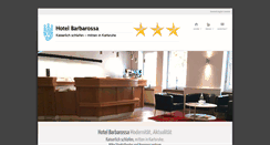Desktop Screenshot of hotel-barbarossa-karlsruhe.de