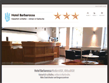 Tablet Screenshot of hotel-barbarossa-karlsruhe.de